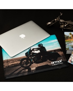 Armor' Laptop EMF radiation and heat shield - Blue Rider - Medium 14" inches